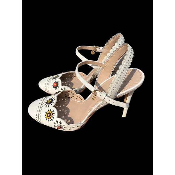 Tory Burch Shoes - Tory Burch marguerite floral cutout stiletto heel  women's size 7
